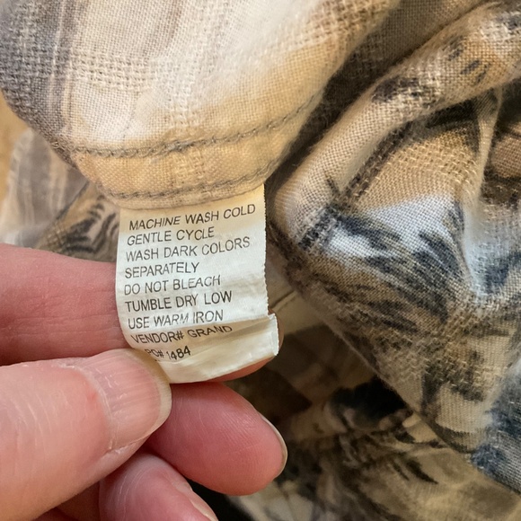 Men's Palm Island Clothing Co Short Sleeved Hawaiian Button Down Shirt Sz L - Picture 6 of 13